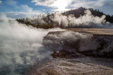 Yellowstone National Park in Wyoming.