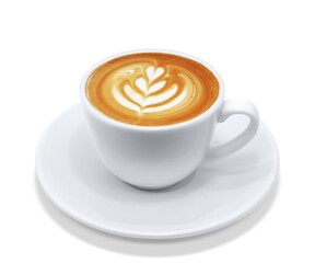 カフェラテ 飲み物 イラスト 上 リアル ホット 