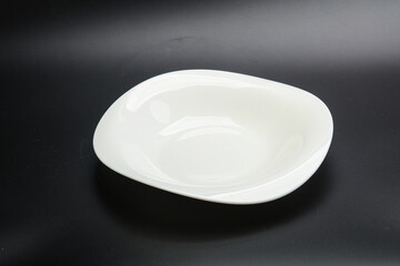 White empty plate for serving