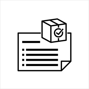 Delivery Note Icon, Delivery Receipt, Challan, Document, Bill Form Paperwork