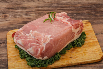 Pork meat piece for cooking