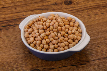 Vegan cuisine - Dry chickpea heap