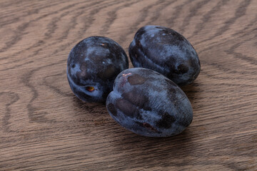 Ripe sweet and tasty plum