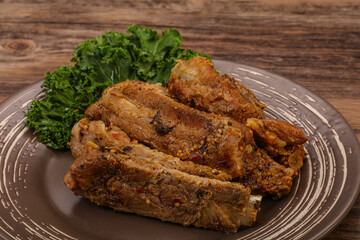 Stewed pork ribs with spices
