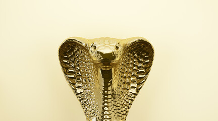 gold metal cobra head