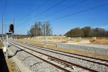 Obraz premium chemin de fer