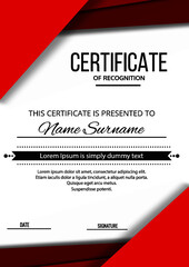 Creative award diploma certificate design
