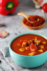 Traditional Hungarian meat stew - Goulash