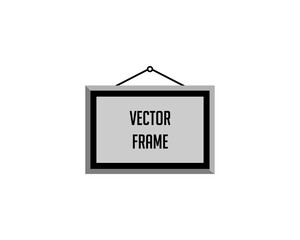 Blank Frame Hanging for your Poster Icon Design Template Elements