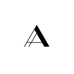 Letter A logo or icon design