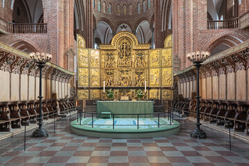 High altar of Roskilde Cathedral, Denmark
