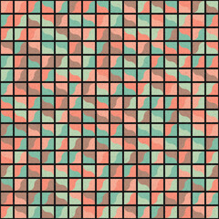 Abstract Geometric Pattern generative computational art illustration