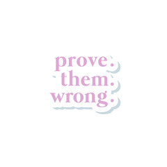 motivating quote in pink on a white background for girls and women