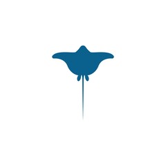 Stingray icon logo design concept template illustrtation