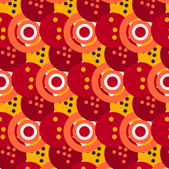 Colorful Bubbles and Circles. Colorful Vector Pattern.