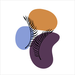 abstract design background with fashionable harmonious colors