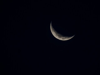 Plakat moon in the night sky