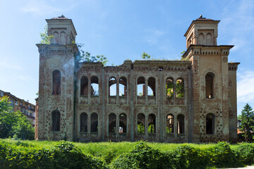 Fototapeta premium Ruins of the Vidin Synagogue in Vidin, Bulgaria