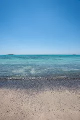 Crédence de cuisine en verre imprimé  Plage d'Elafonissi, Crète, Grèce Incroyable paysage de sable et de mer sur la plage d& 39 Elafonissi sur l& 39 île de Crète en Grèce.