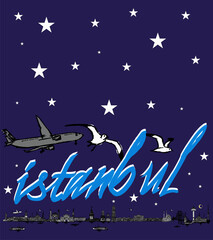 istanbul icons graphic design vector art