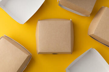 Non-plastic hamburger delivery box