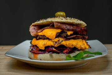 Fotografía Gastronomica. Hamburgesa