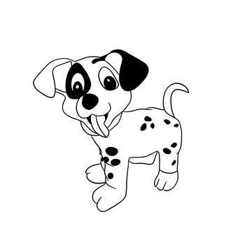 recommend clip art: Dolmatian puppy, dog - man's friend