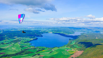 Paragliding in Stjørdal, Norway