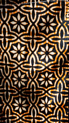 Hermoso diseño blanco y amarillo con cruces cruces y flores. 