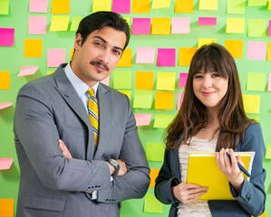 Business colleagues discussing future priorities