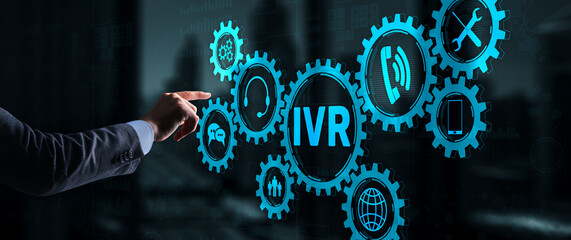 Interactive voice response IVR DTMF Telecommunication concept