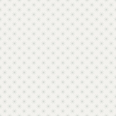 Simple floral geometric seamless pattern. Elegant vector ornament texture with flower silhouettes, crosses. Subtle minimal ornamental background. Light green. Repeat design for wallpaper, textile