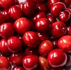 fresh cherry or sweet cherry macrosomka