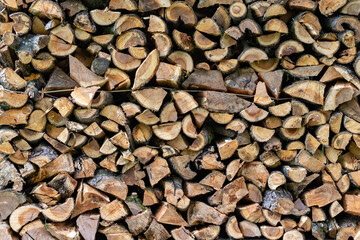Firewood - Background of firewood logs