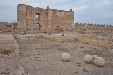 Alcazaba de Almeria, castle and fortress. Andalusia, Spain.