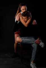 Attractive passionate pair