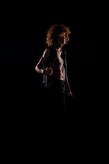 Trendy young rock guy