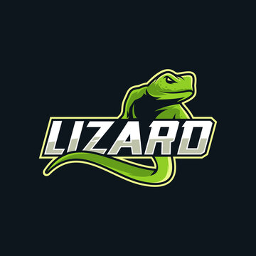 lizard mascot esport logo