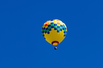 Hot air balloon flying in the sky
