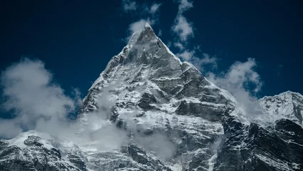 Deurstickers Makalu Himalaya, Nepal. Makalu Barun-vallei