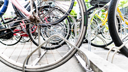 Obraz premium 自転車置き場