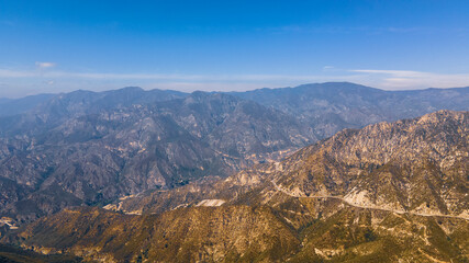 Fototapeta na wymiar Aerial View of Angeles National Forest