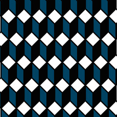 square pattern with three colors - geometric