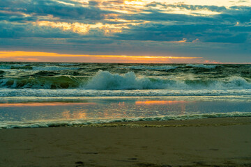 Nordsee, Meer, Strand, Sonnenuntergang, Sylt