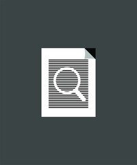 Data search icon vector