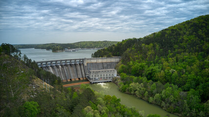 Fototapeta premium dam on the river