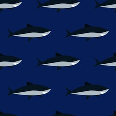 vector fish print. seamless fish print