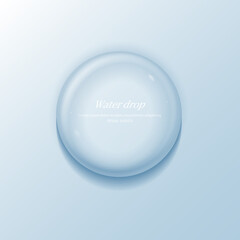 transparent water droplets , water drop object.