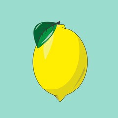 vector lemon. print on clothes or print