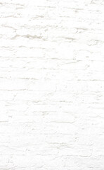 White brick tile wall, real handmade brick tile for house wall with stone block and paint with white on surface.